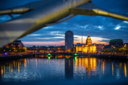 The Custom House at sunset, Dublin, Ireland – photo by Giuseppe Milo (CC BY 3.0)