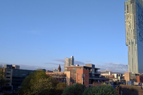 Letenky do Manchesteru – panorama města s věží Beetham Tower